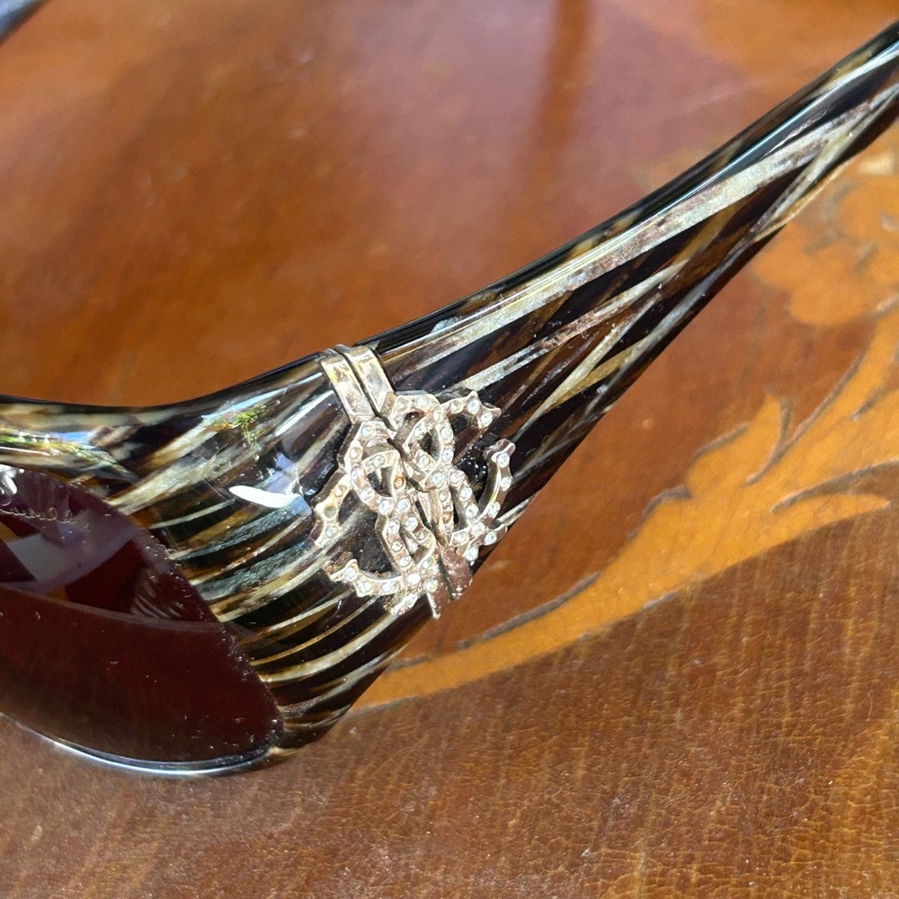 Brown Rhinestone Sunglasses - Picture 6 of 16